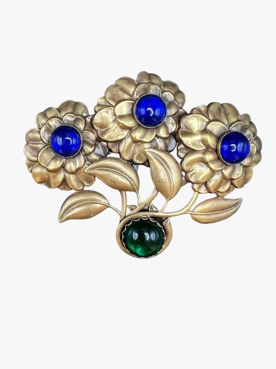 Vintage Flowers Massive Joseff of Hollywood Brooch