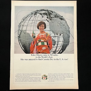 1964 Canada Dry Magazine Ad | Nostalgia Decor | Collectible Wall Art