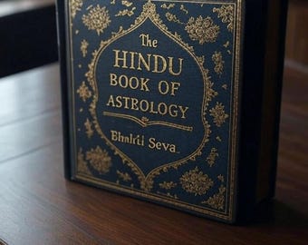 Das Hinduistische Buch der Astrologie von Bhakti Seva 1902 | Vintage Jyotish Anleitung | Vedische Geburtskarten