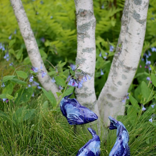 Set of 3 Sky Koi Garden Art Etsy