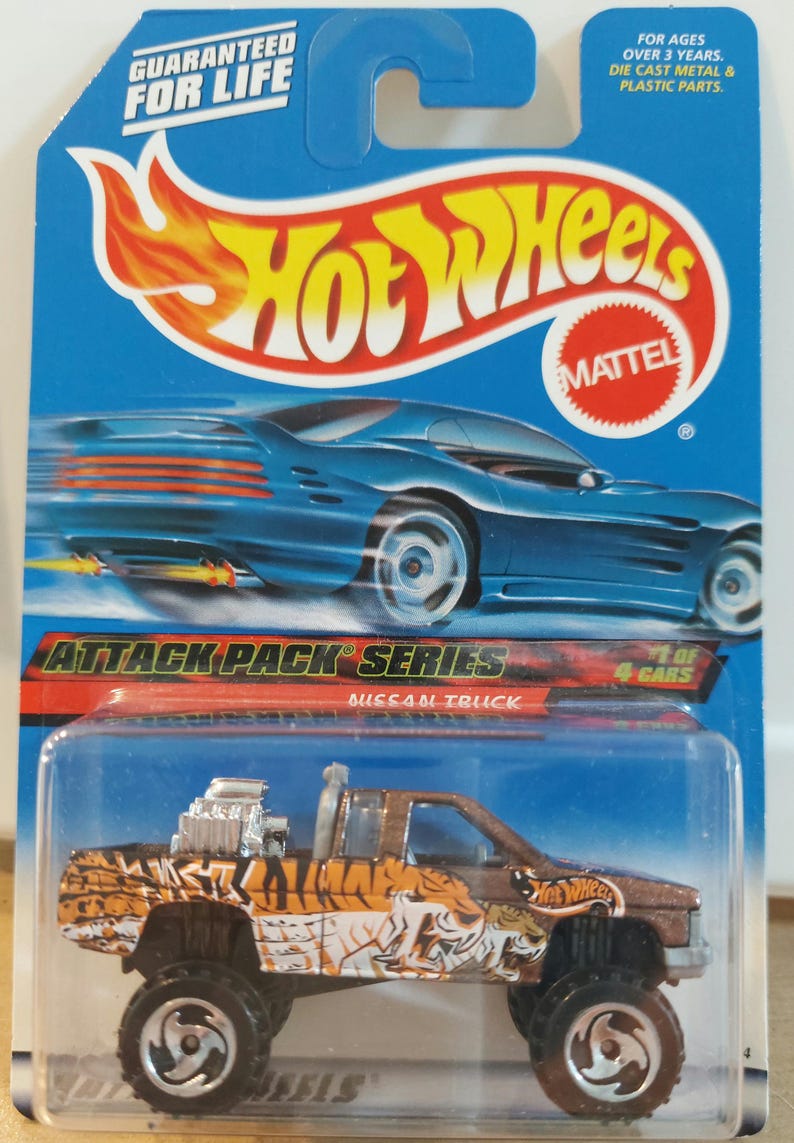 Hot Wheels NISSAN Pickup Truck W/tiger Design - Attack Pack Series ...