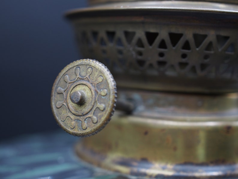 Antique Kerosene Oil Lamp Clear Glass Candle Etsy