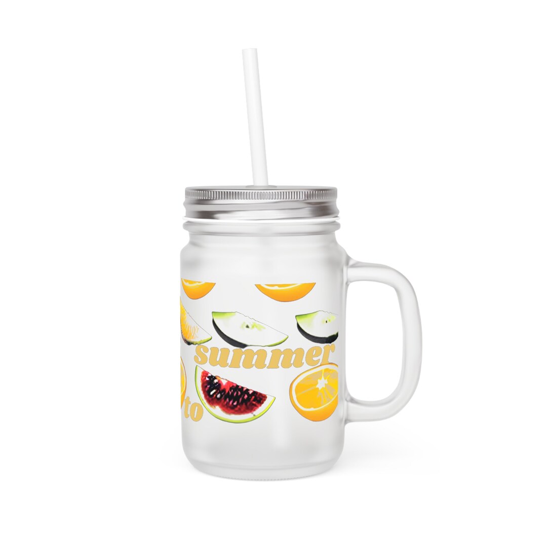 Summer Mason Jar Fruit Juice Jar Summer Vibes Summer Etsy