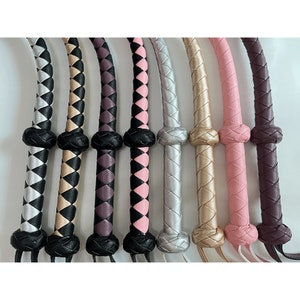 Dragon Tail Whip/Single Tail Whip/Short Bullwhip/BDSM Bull Whip/Mini Snake Whip/BDSM Whips/Leather Whip Spanking/Impact Play Whip Mature image 2