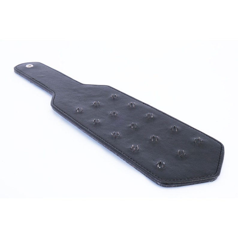 BDSM Spanking Paddle with Super Sharp Tiny Spikes/Super Painful Spanking/Spiked Paddle/Sadists and Masochists/Floggers and Whips MATURE image 2