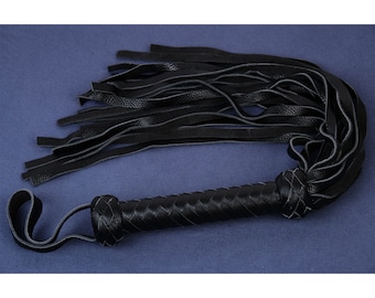 BDSM rundleder suède floggers en zwepen met gevlochten handvat/zachte lederen floggers Thuddy flog zweep/zware floggers 20 Falls/VOLWASSEN
