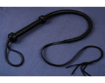 Vegan Leather Bullwhips 5 Feet 8 Strands Bull whip/Leather Bull Whips/Indiana Jones Bullwhip/Heavy Duty Flog Whip/Thuddy Impact Play MATURE