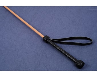 BDSM Cane Wood Wrapped Handle/Lambskin Leather Handle Spanking Cane/Long Delrin Cane/Punishment Cane/Misery Evil Stick/BDSM Impact Play Toys