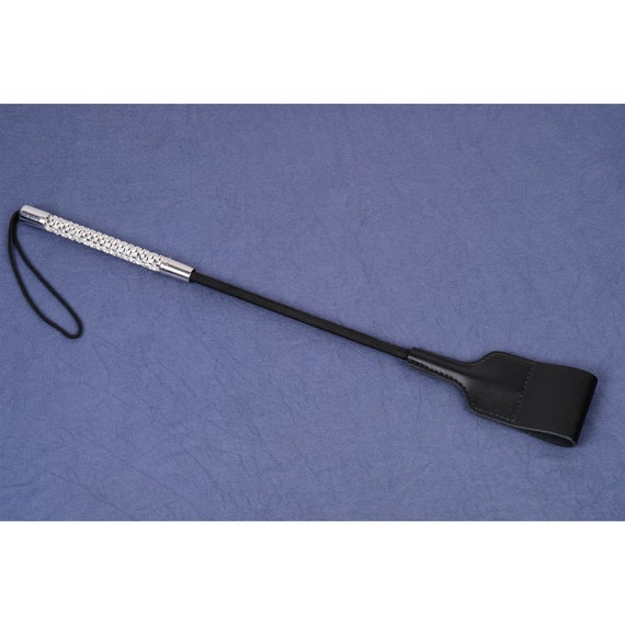 Real Leather Riding Crop With Bling Handle/horse Riding Crop/short Bdsm Crop/bdsm  Toy Kink/stick Bullwhip/impact Play/spanking Fetish Mature