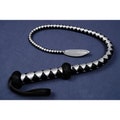 BDSM Vegan Dragon Tail Whip/Black & Silver Single Dragon Tail Kink/Leather Dragon Tongue Whip/Mini Snake Whip/Bullwhip/Bull Whip Mature