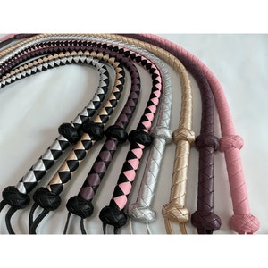 Dragon Tail Whip/Single Tail Whip/Short Bullwhip/BDSM Bull Whip/Mini Snake Whip/BDSM Whips/Leather Whip Spanking/Impact Play Whip Mature image 1