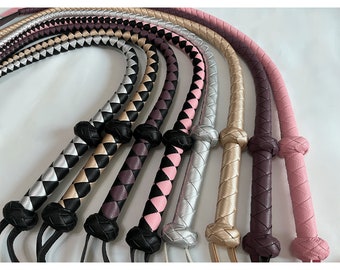 Chicote Cauda de Dragão/Chicote de Cauda Única/Chicote Curto/Chicote BDSM/Mini Chicote de Cobra/Chicotes BDSM/Chicote de Couro para Palmadas/Chicote para Jogos de Impacto (Adulto)