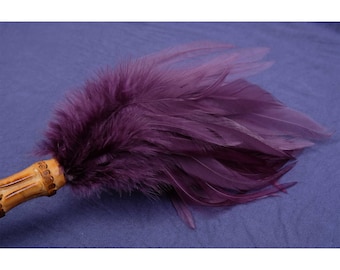 Purple Feather Tickler/BDSM Tickler Sensation Play Toy/Bondage Kink/Women Submissive Fetish/Kitten Play/BDSM Erotic Tickler/Pet Play Mature