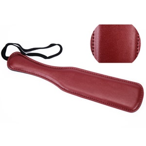 Super Cute Vegan Leather Paddle Spanking/Dark Red Vampire Paddle/Daddys Girl Spanking/DDLG Spanker/BDSM Cute Kinky Paddle/Sadist Mature