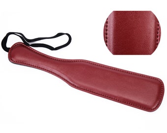 Super Cute Vegan Leather Paddle Spanking/Dark Red Vampire Paddle/Daddys Girl Spanking/DDLG Spanker/BDSM Cute Kinky Paddle/Sadist Mature