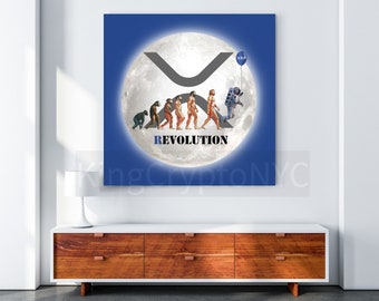 XRP (R)evolution Canvas | Limited Edition Crypto Art | KingCryptoNYC Drop for Degens & Builders