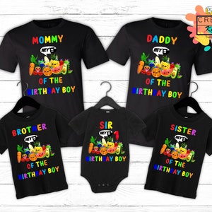 Fruit Birthday Shirt, Hey Bear Sensory Birthday Shirt, Dancing Fruit Shirt, Hey Bear Shirt, Fruit Family Birthday Boy Girl Shirt, Birthday