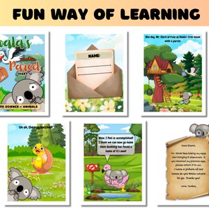 Busy Book for 5-7 Yr Old Animal Science Bundle Part 1 66 Pages of Fun ...