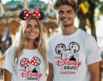Custom Disney Squad Shirt, Disney Family Shirts, Matching Disney Shirts, Disneyland Family Shirt, Disney Squad Tshirt, Disney Trip Shirt