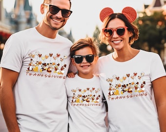 Mouse And Friends Thanksgiving Shirt, Disneyland Fall Autumn Trip Gift, Disney Thanksgiving Shirt, Disney Family Shirt, Disney Fall Shirt