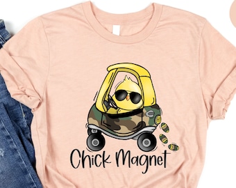 Chick Magnet Shirt, Funny Easter Eggs Shirt, Cute Chick Shirt, Kids Bunny Shirt, Easter Gifts, Easter Bunny T-shirt, Easter Hunting Shirt