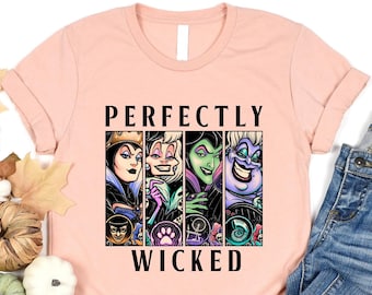 Perfectly Wicked Shirt, Disney Villain Shirt, Disney Witch Shirt, Disney Villains Tee, Halloween Witches, Disney Halloween, Halloween Party