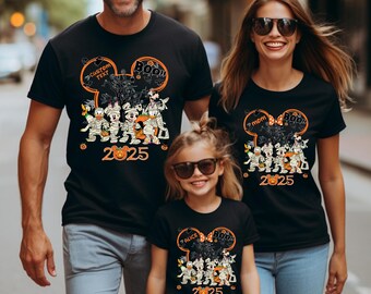 Custom Mickey And Friends Halloween Shirt, Custom Disney Family Matching Shirts, Disneyland Halloween Shirt, Disney Halloween Family Shirt