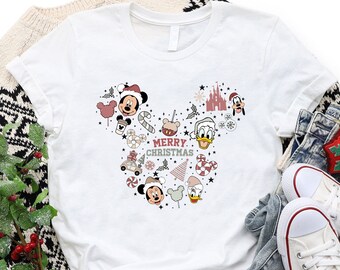 Disney Mickey And Friends Christmas Shirt, Funny Disney Christmas Shirt, Disney Family Shirts, Christmas Party Shirt, Disney Holiday T-shirt
