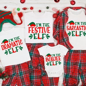 Elf Family Christmas Shirt, Family Christmas Pajamas, Matching Family Shirts, Christmas Gifts, Personalized Elf Shirt, Matching Christmas