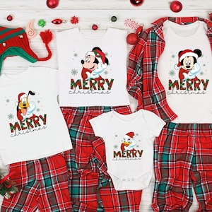 Disney Merry Christmas Shirt, Disney Family Shirts, Disney Holiday Shirt, Disney Christmas Pajamas, Matching Disney Shirts, Christmas Gifts