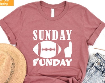 Sunday Funday Football Shirt, Game Day Vibes