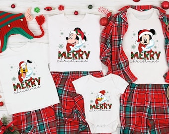Disney Merry Christmas Shirt, Disney Family Shirts, Disney Holiday Shirt, Disney Christmas Pajamas, Matching Disney Shirts, Christmas Gifts