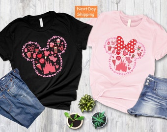 Mickey And Minnie Valentine Shirt, Disney Valentines Day Shirt, Matching Couples Shirt, Valentines Gift, Disney Love Shirt, Couples Gifts