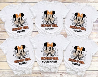 Halloween Disney Birthday Girl Shirt, Birthday Boy Shirt, Mickey And Friends Birthday Shirt, Disney Birthday Squad Shirt, Disney Trip Shirts