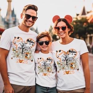 Custom Mickey And Friends Halloween Shirt, Custom Disney Family Matching Shirts, Disneyland Halloween Shirt, Disney Halloween Family Shirt image 2