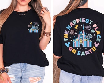 The Happiest Place On Earth Shirt, Disney Vacation Shirt, Magical Kingdom Shirt, Mickey Castle Shirt, Disneyland Shirt, Mickey Mouse Shirt