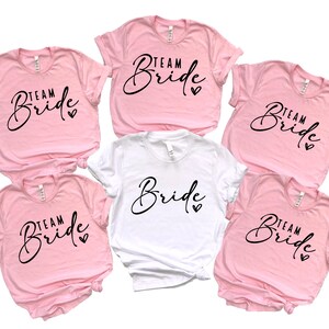 Bride Shirts, Bride Team Shirt, Bachelorette Party Shirts, Bridal Party Gifts, Bachelorette Tshirts, Bridesmaid Gift, Bride Tribe Shirts