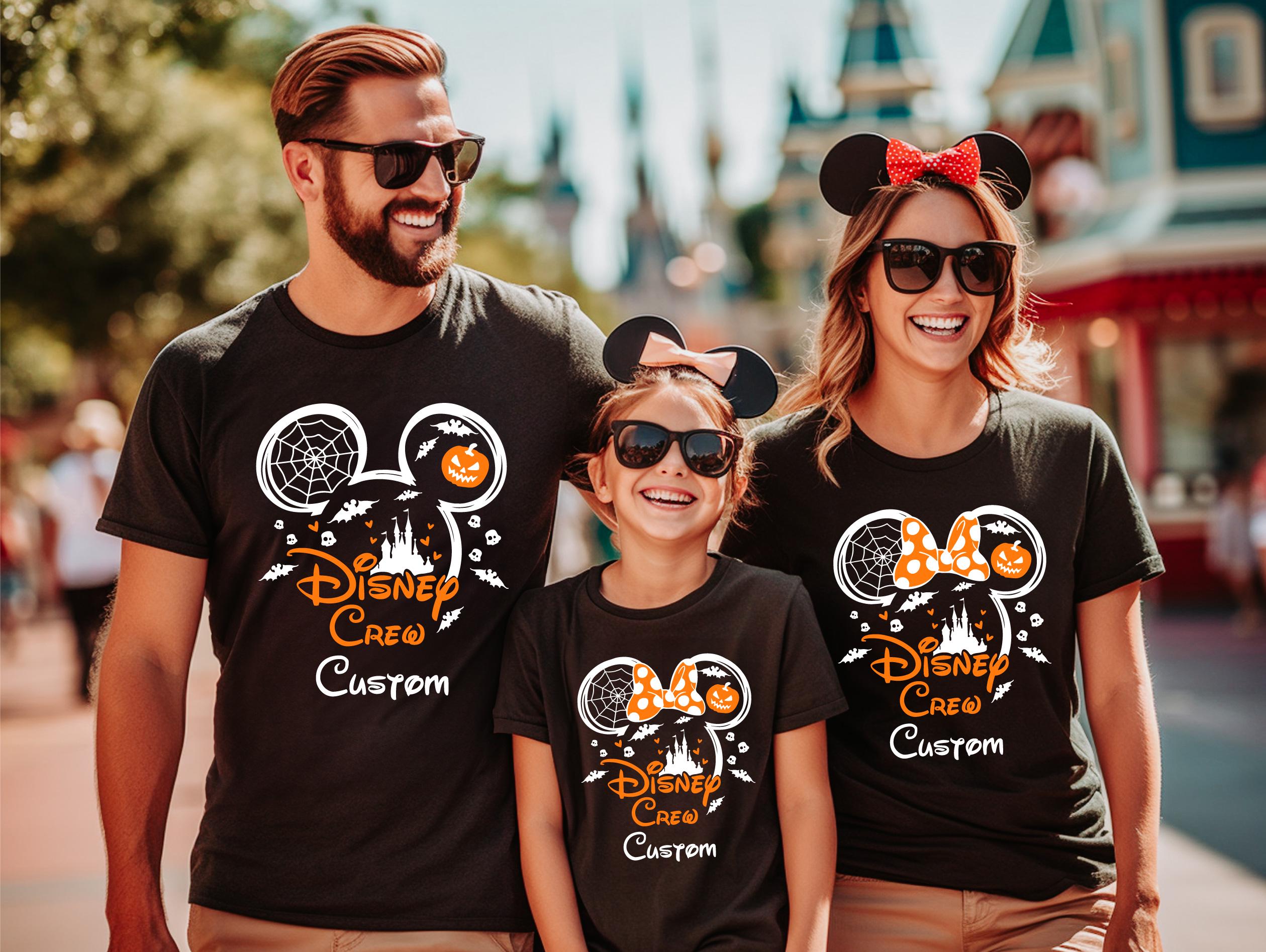Custom Disney Crew Shirt, Custom Disney Halloween Shirt, Halloween Matching Shirt, Mickey Minnie Halloween Shirt, Halloween Trip Shirt