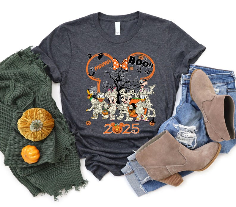 Custom Mickey And Friends Halloween Shirt, Custom Disney Family Matching Shirts, Disneyland Halloween Shirt, Disney Halloween Family Shirt image 6