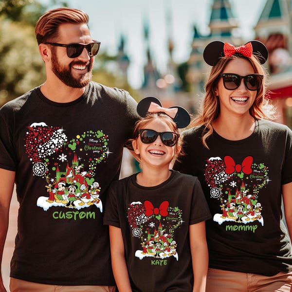 Mickey's Very Merry Christmas Party Shirt, Custom Disney Christmas Shirt, Magic Kingdom Christmas Tee, Mickey And Friends, Disney Trip Shirt