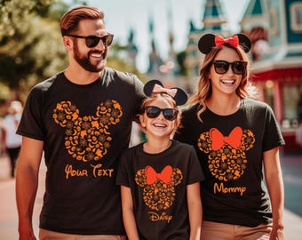 Custom Disney Halloween Shirt, Disney World Disneyland Tee, Custom Name Disney Shirt, Halloween Disney Crew Shirts, Disney Family Shirts