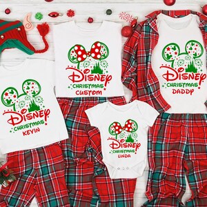 Custom Disney Christmas Shirts, Family Christmas Matching Shirt, Christmas Disney Family Shirt, Disney Christmas Tee, Custom Disney Shirt