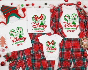 Custom Disney Christmas Shirts, Family Christmas Matching Shirt, Christmas Disney Family Shirt, Disney Christmas Tee, Custom Disney Shirt