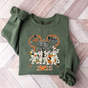 Custom Mickey And Friends Halloween Shirt, Custom Disney Family Matching Shirts, Disneyland Halloween Shirt, Disney Halloween Family Shirt image 5