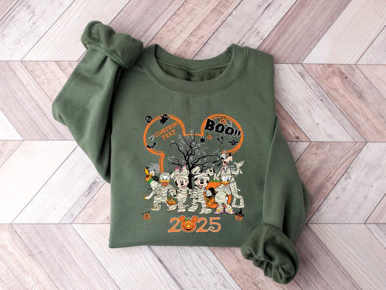 Custom Mickey And Friends Halloween Shirt, Custom Disney Family Matching Shirts, Disneyland Halloween Shirt, Disney Halloween Family Shirt image 5