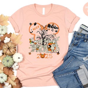 Custom Mickey And Friends Halloween Shirt, Custom Disney Family Matching Shirts, Disneyland Halloween Shirt, Disney Halloween Family Shirt image 3
