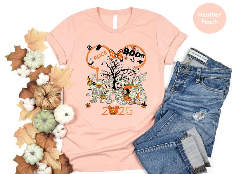 Custom Mickey And Friends Halloween Shirt, Custom Disney Family Matching Shirts, Disneyland Halloween Shirt, Disney Halloween Family Shirt image 3