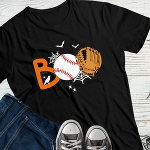 Halloween Baseball Shirt, Halloween Sports Shirt, Halloween TShirt, Boys Halloween Shirt, Halloween Gift, Unisex Halloween Shirt, Boo Shirt