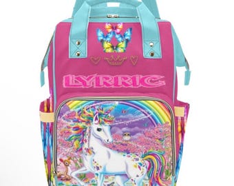 Personalized Unicorn Diaper Bag