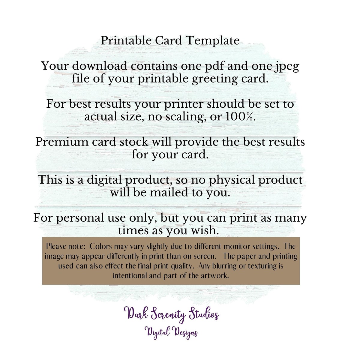 Printable Thank You Card Printable Greeting Card Floral - Etsy Canada